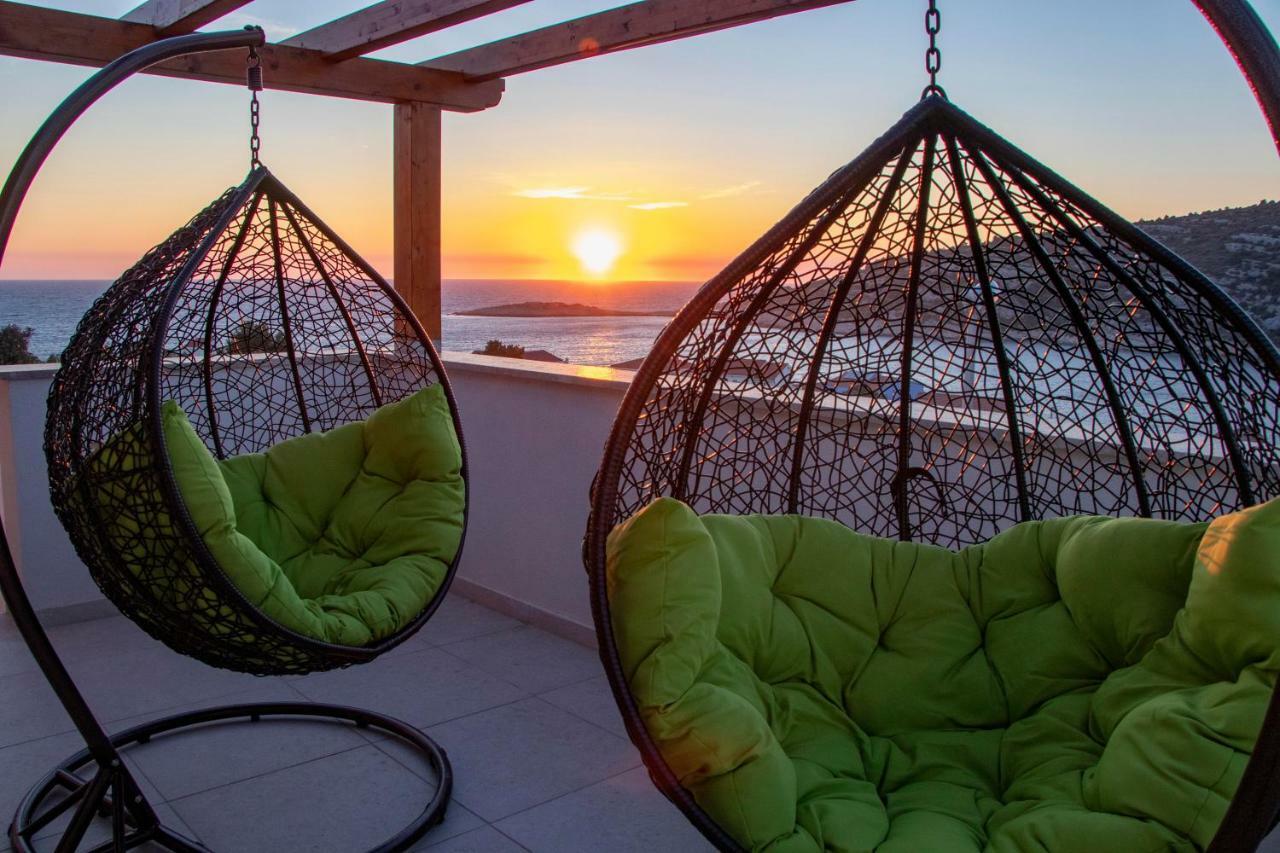 Villa Diomedes With The Sea View And The Pool Rogoznica  Luaran gambar